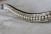 Equiture Custom Pearl megabling curve browband
