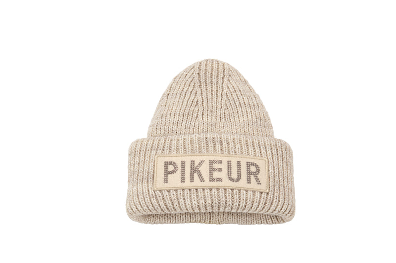 Pikeur beige winter hat with Pikeur logo