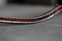 Equiture Ruby and iridescent browband