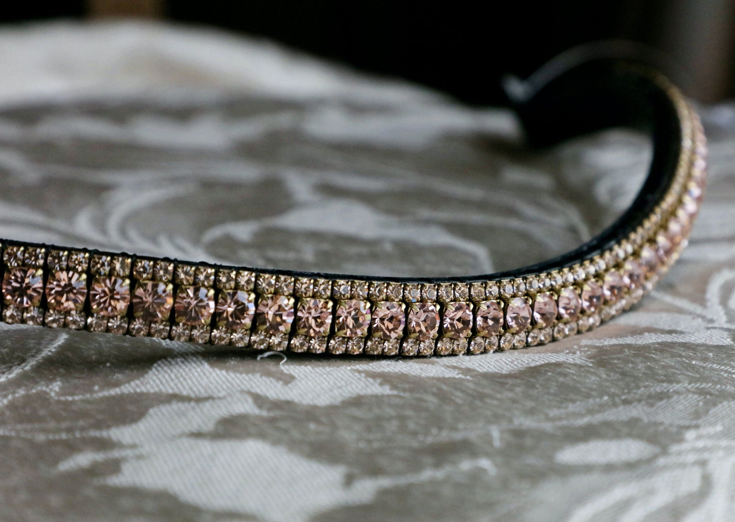 Equiture Vintage rose and honey browband