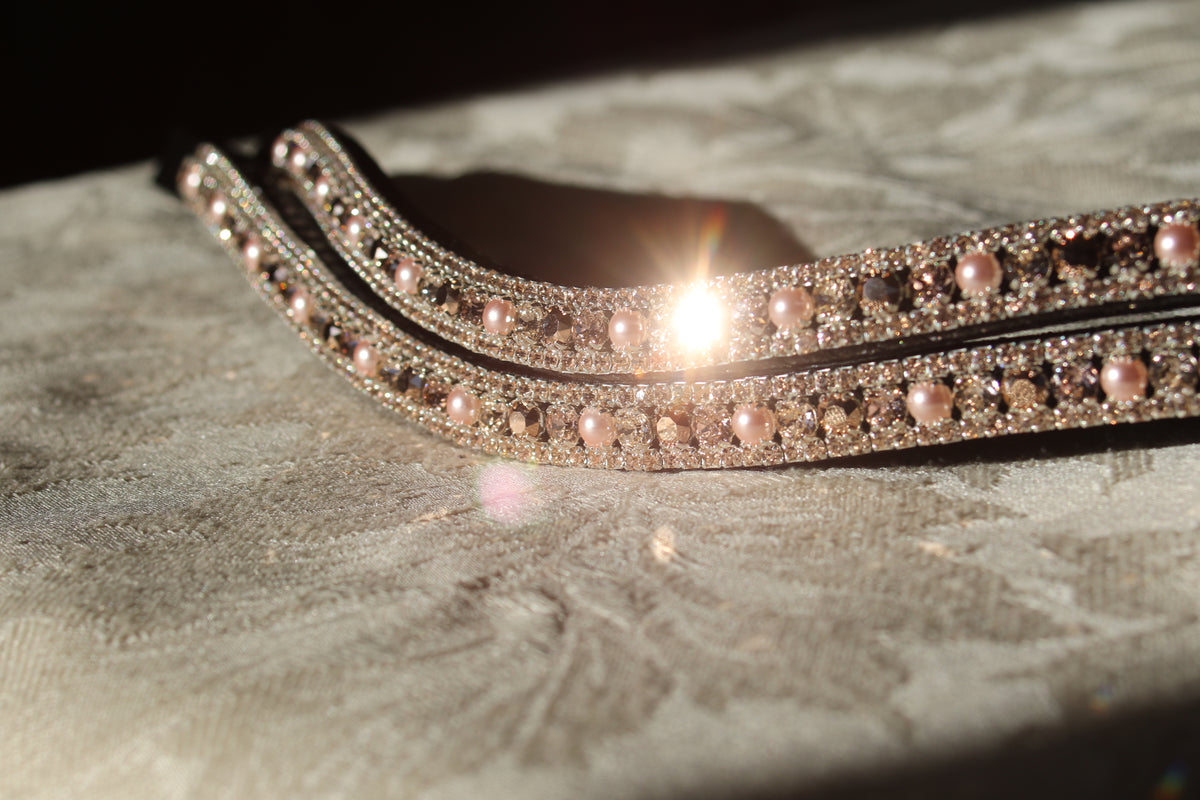Rose gold browbands