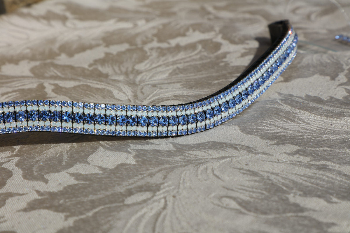 Blue and Teal browbands