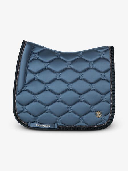 PS of Sweden ruffle Shadow blue  dressage saddlepad