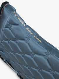 PS of Sweden ruffle Shadow blue  dressage saddlepad
