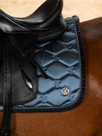 PS of Sweden ruffle Shadow blue  dressage saddlepad