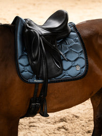 PS of Sweden ruffle Shadow blue  dressage saddlepad