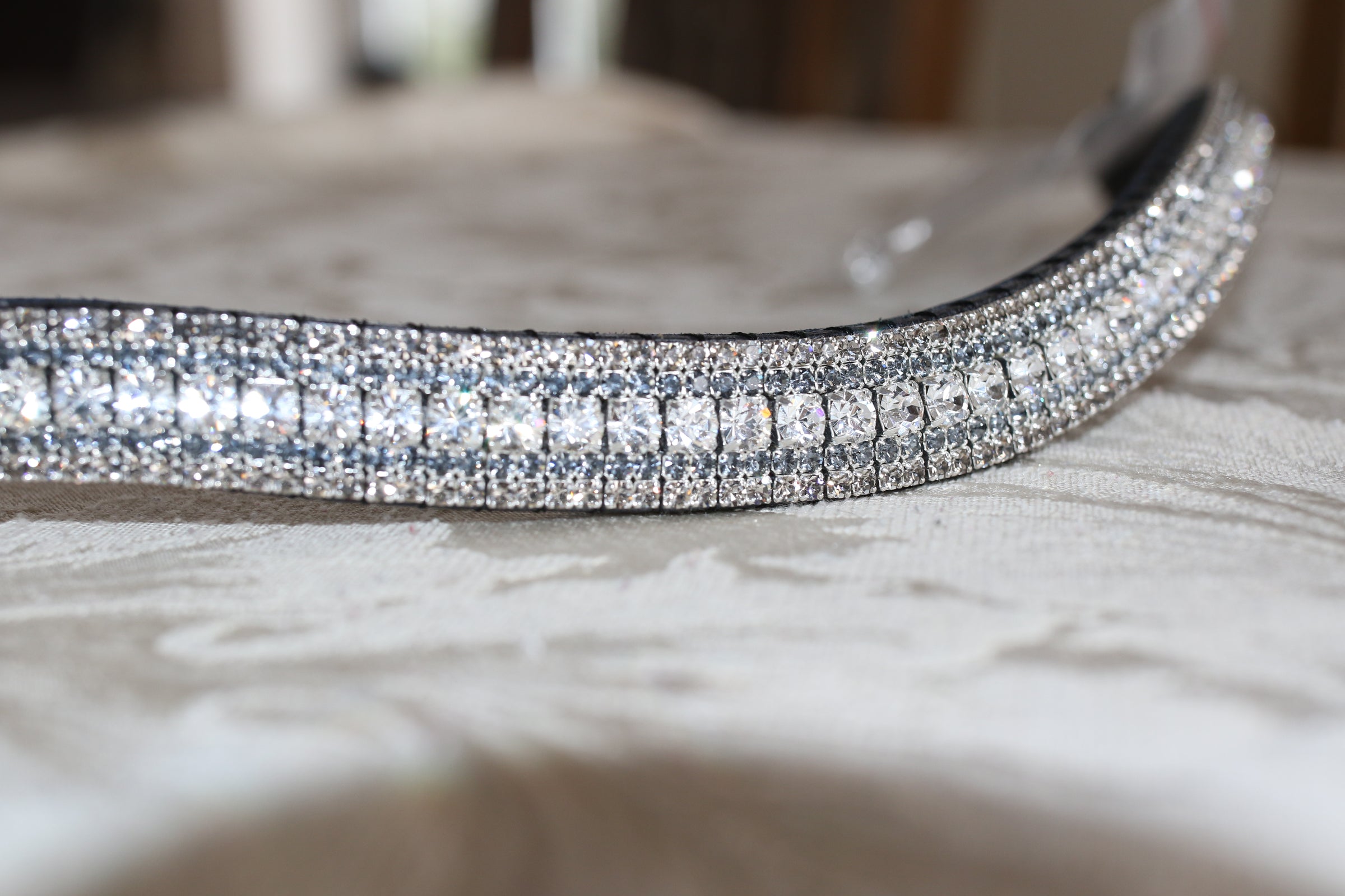 Equiture Clear, Nightfall and black diamond megabling curve browband