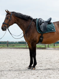 PS of Sweden Midnight green Signature Dressage saddlepad