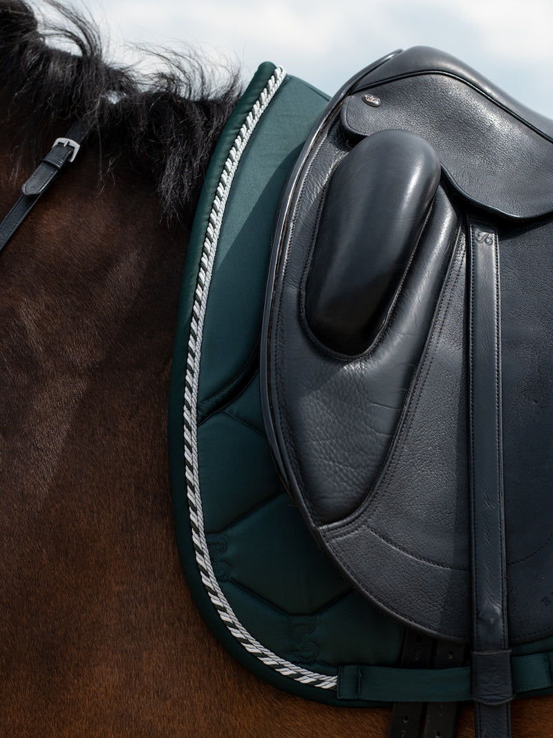 PS of Sweden Midnight green Signature Dressage saddlepad