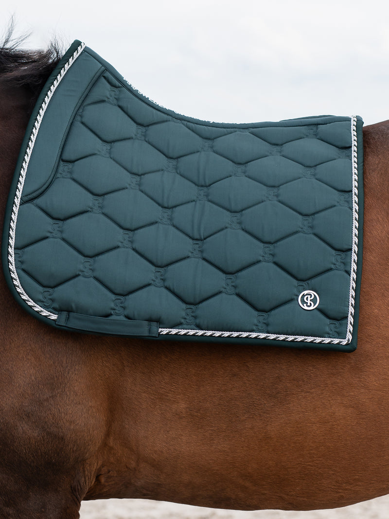 PS of Sweden Midnight green Signature Dressage saddlepad