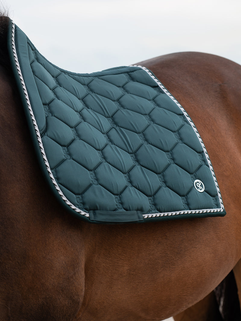 PS of Sweden Midnight green Signature Dressage saddlepad