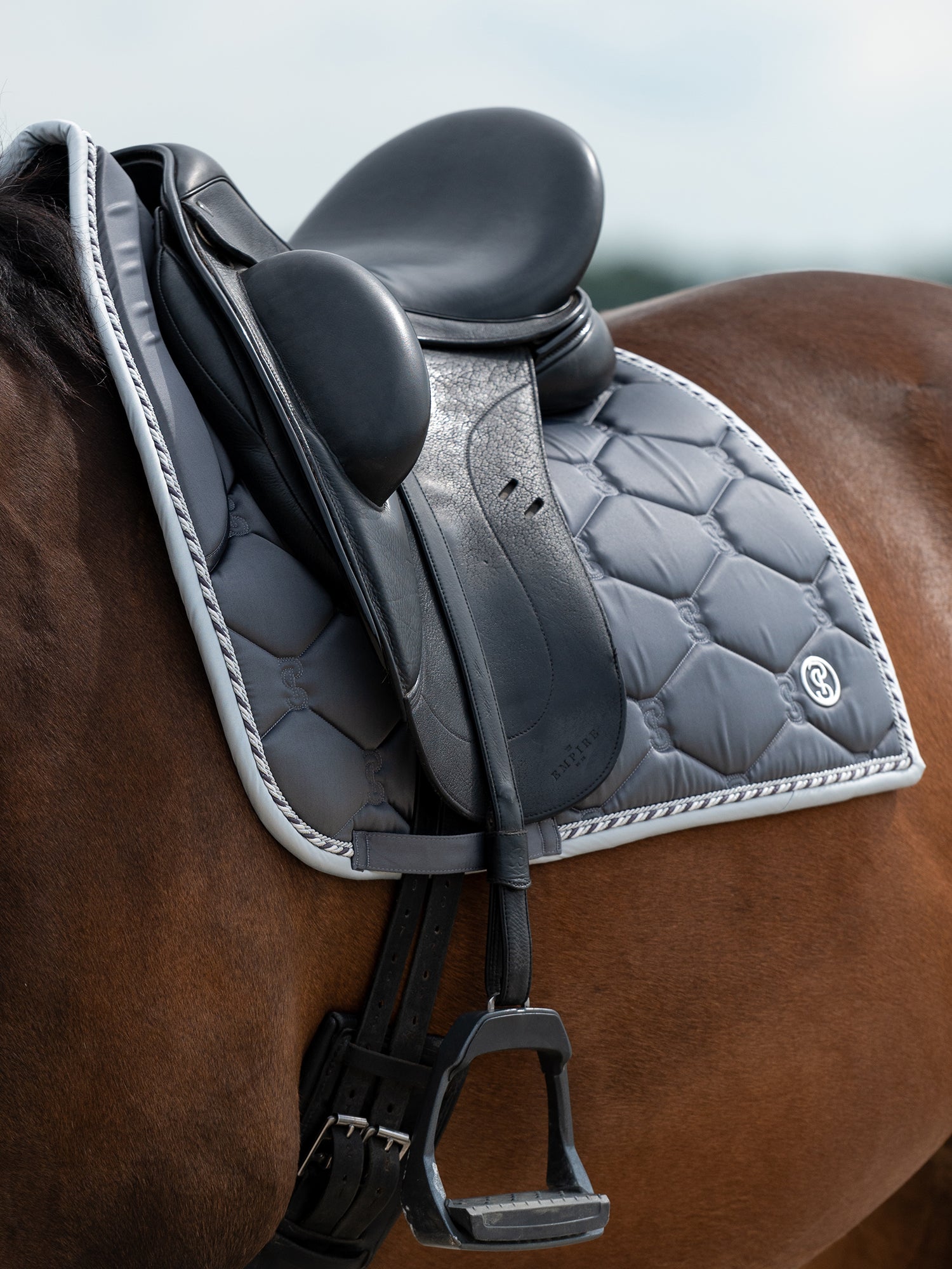 PS of Sweden Lava grey Signature Dressage saddlepad