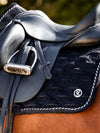 PS of Sweden Black Velvet monogram Dressage saddlepad