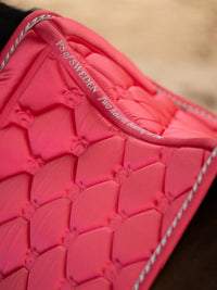 PS of Sweden Monogram Pink Guava dressage saddlepad