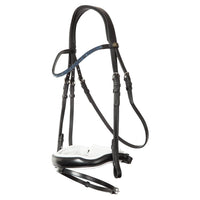BR Newcastle black leather snaffle bridle