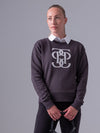 PS of Sweden Karla Monogram sweater in dark grey