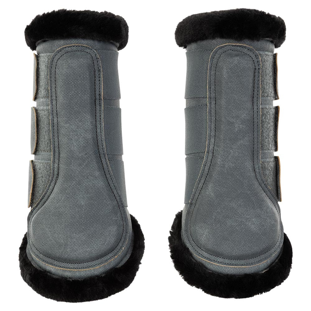 BR Djoy faux fur dark slate boots