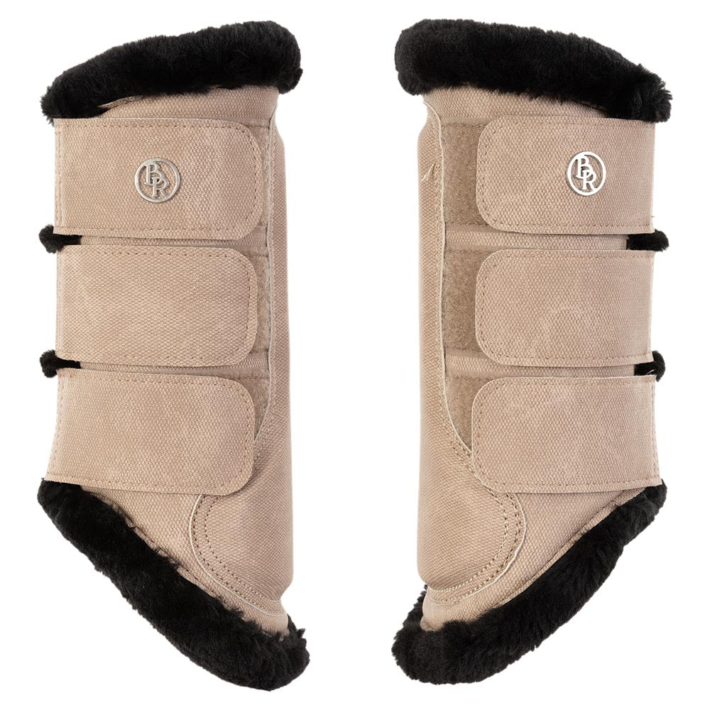 BR Djoy faux fur Taupe grey boots
