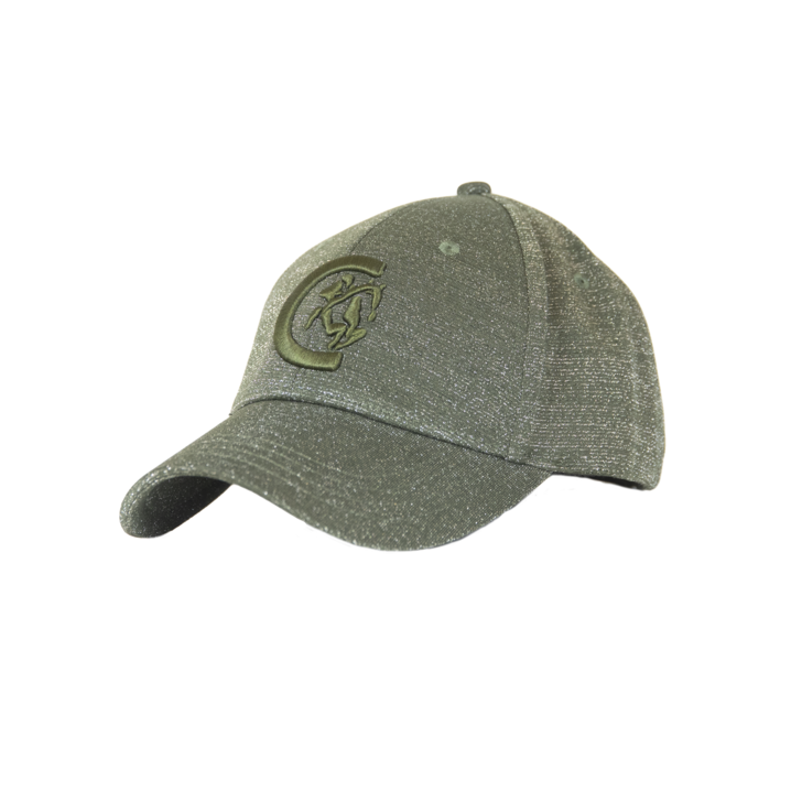 Kentucky horsewear baseball cap pine green glitter