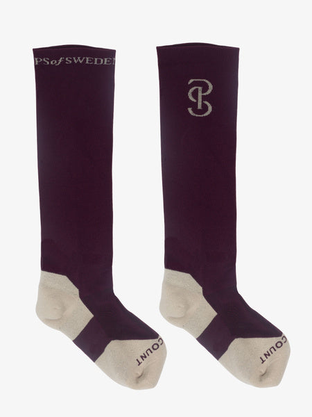 PS of Sweden Wine Holly wide socks- pack of 2