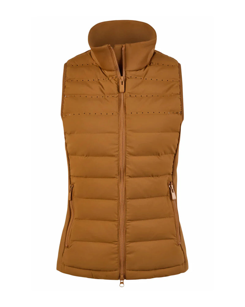 Pikeur hybrid ladies waistcoat in caramel