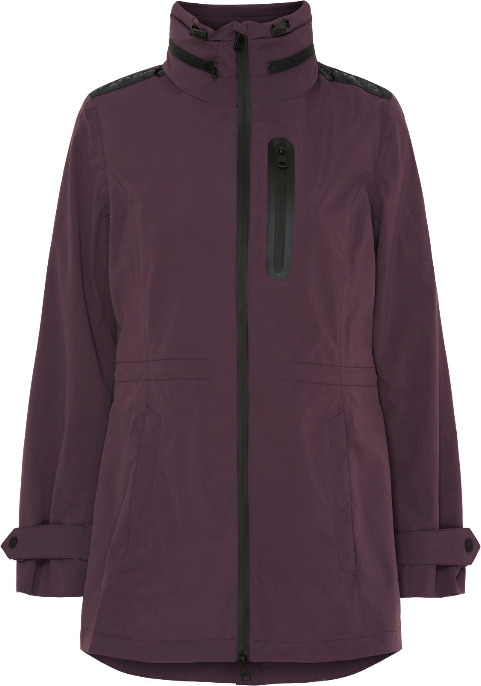 Catago Ladies Plum Roy Waterproof Trench Coat