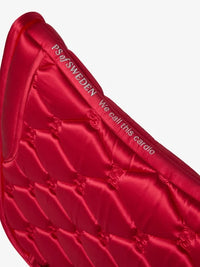 PS of Sweden ruffle Cranberry red dressage saddlepad
