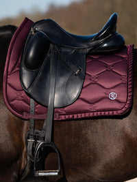 PS of Sweden ruffle Plum dressage saddlepad