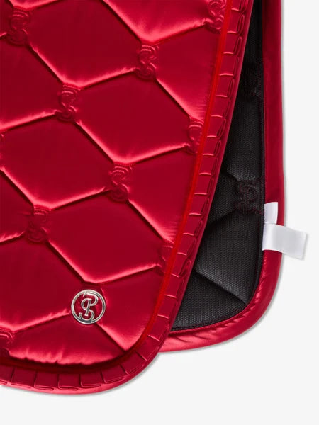 PS of Sweden ruffle Cranberry red dressage saddlepad