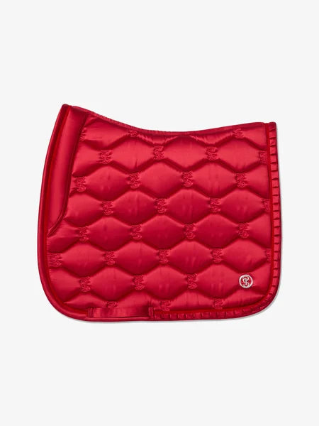 PS of Sweden ruffle Cranberry red dressage saddlepad
