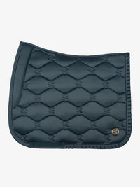 PS of Sweden ruffle midnight green dressage saddlepad
