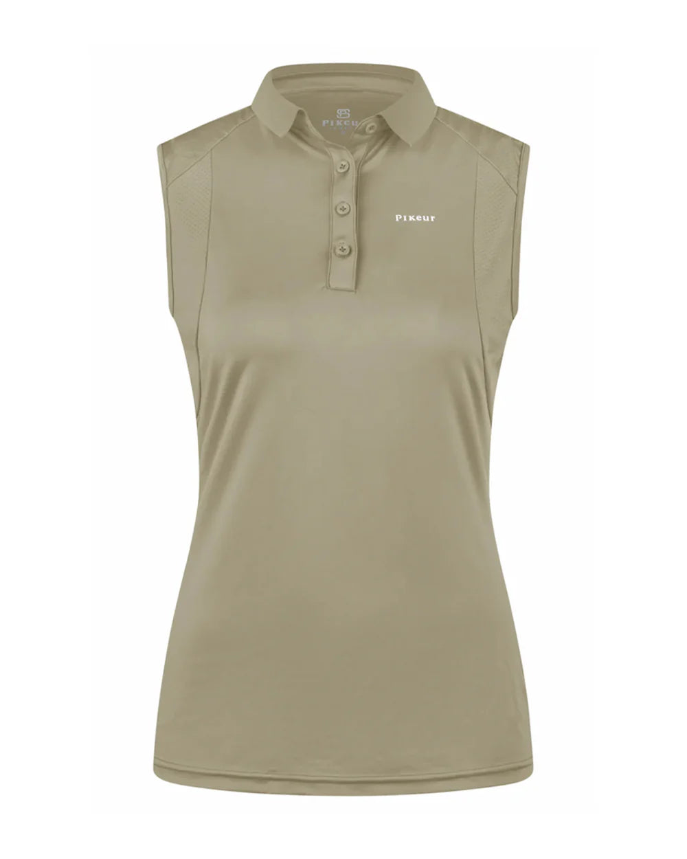 Pikeur Jarla sleeveless polo in light moss