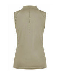 Pikeur Jarla sleeveless polo in light moss