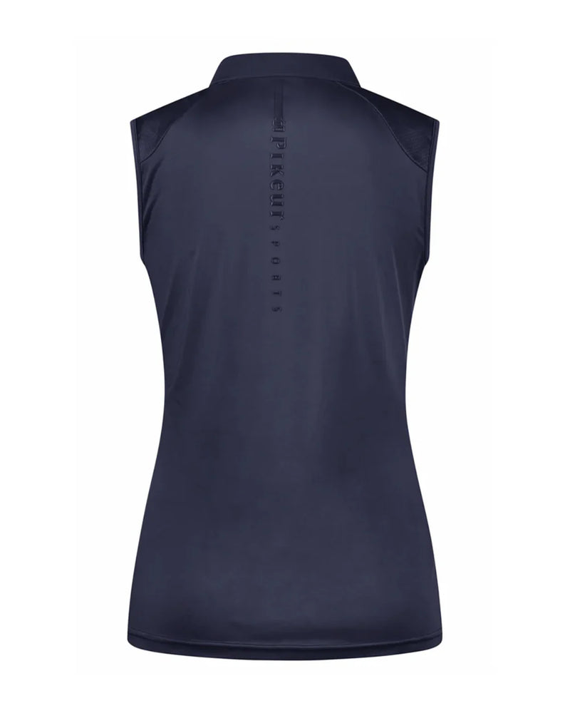 Pikeur Jarla sleeveless polo in Navy