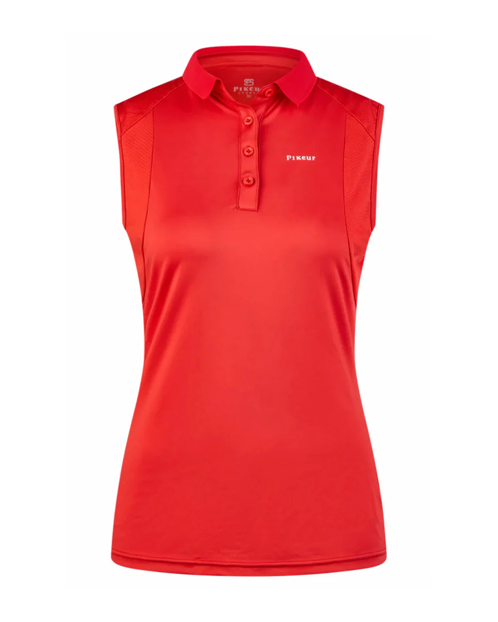 Pikeur Jarla sleeveless polo in red
