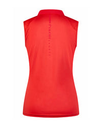 Pikeur Jarla sleeveless polo in red