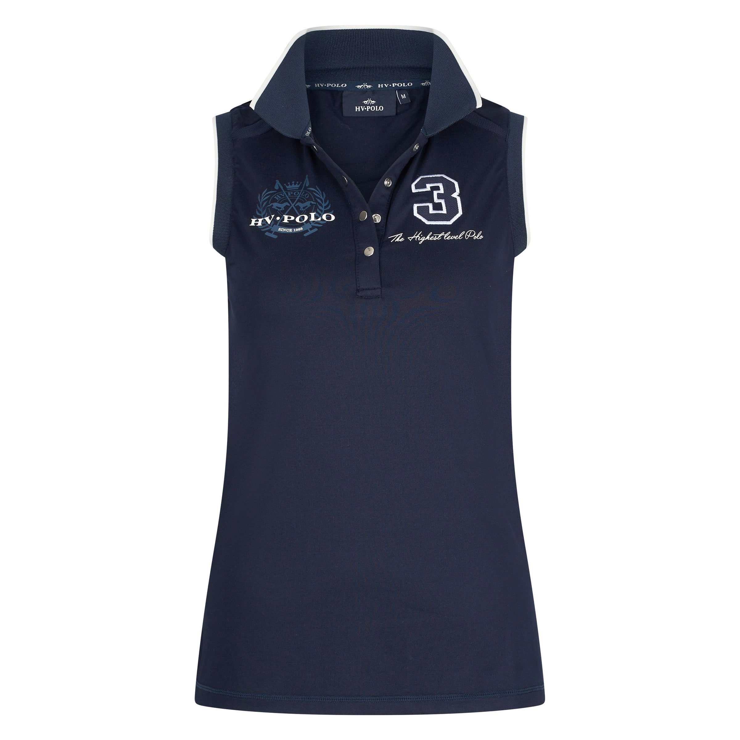 HV Polo Favouritas tech sleeveless polo shirt Navy
