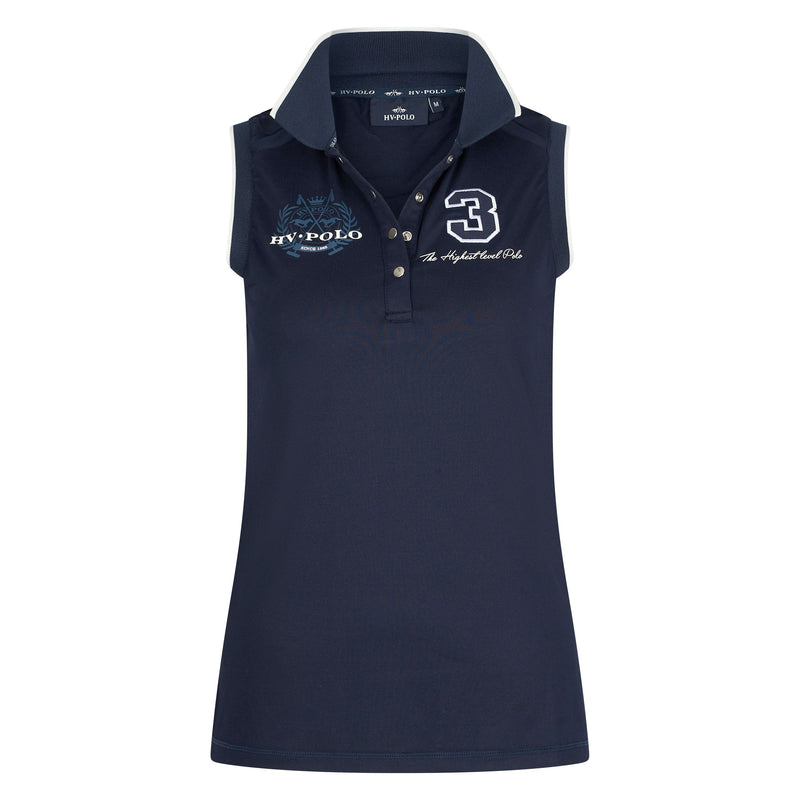 HV Polo Favouritas tech sleeveless polo shirt Navy