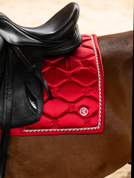 PS of Sweden Signature Cranberry red dressage saddlepad