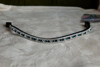 Equiture Indicolite, montana and clear browband- xfull, curve, black