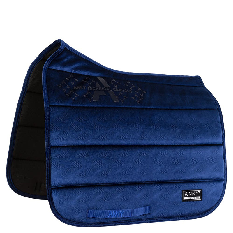 Anky Twilight blue Velvet wave dressage saddlepad