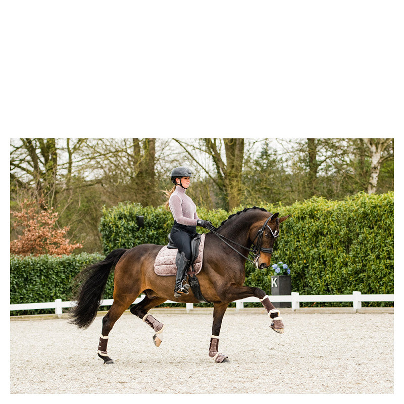 Anky crystal rose jubilee velvet dressage pad