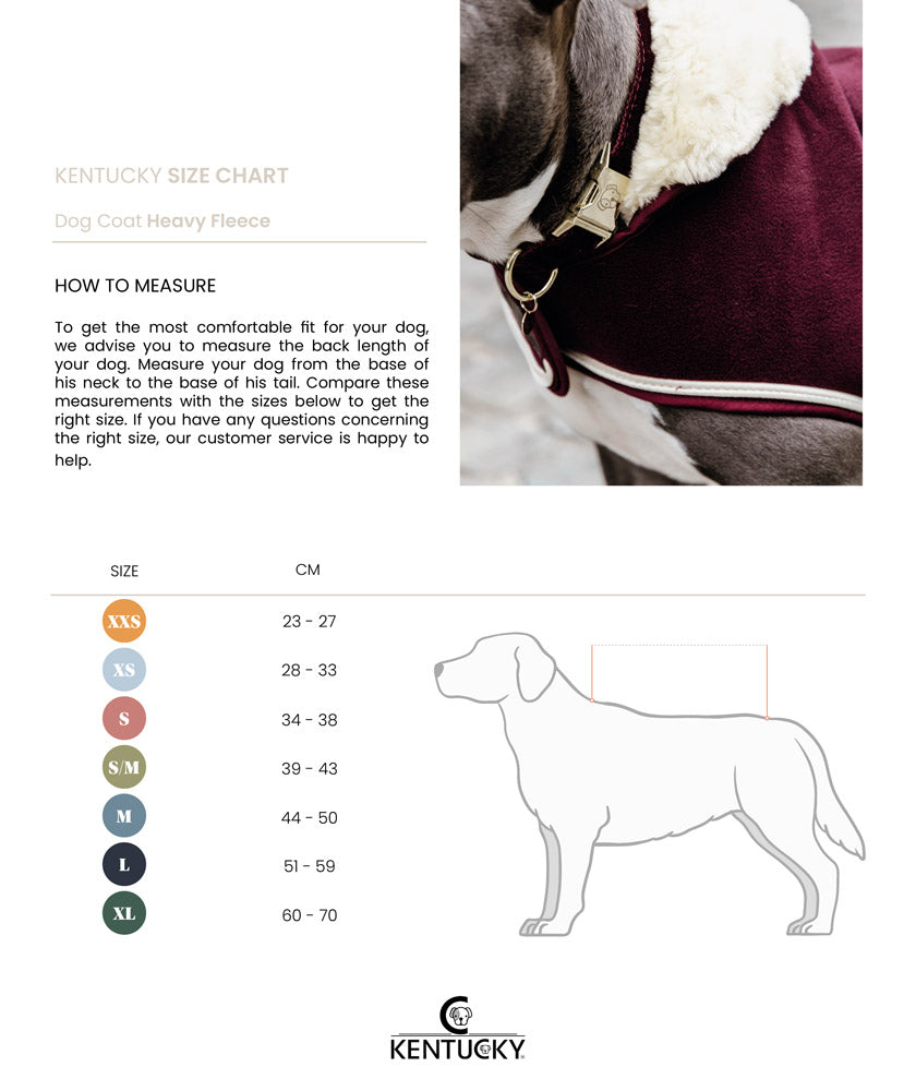 Kentucky Bordeaux heavy fleece dog rug