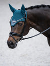 Equestrian stockholm teal blue fly veil
