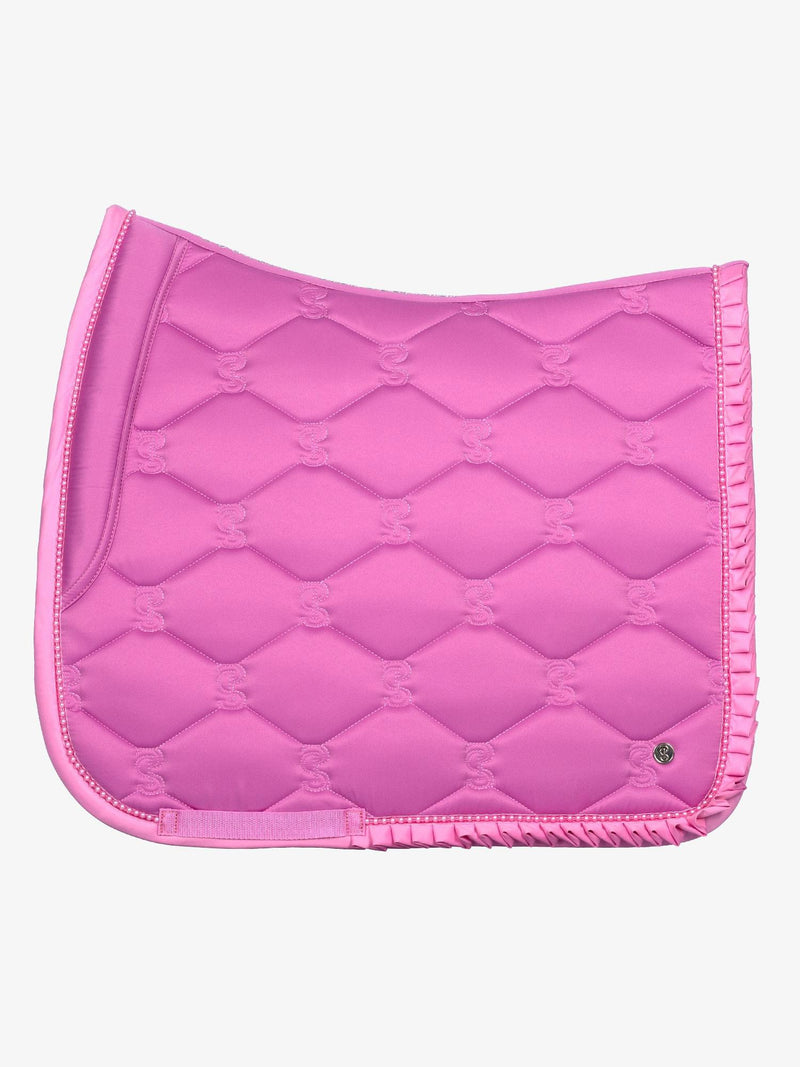 PS of Sweden magenta pink ruffle pearl Dressage saddlepad
