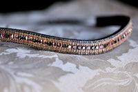 Equiture Grey Rose Gold megabling curve browband