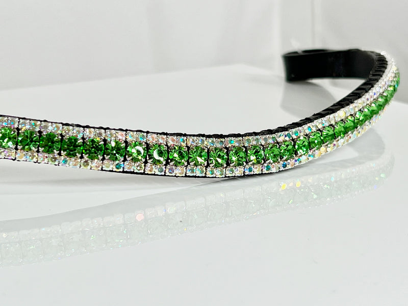Equiture Peridot and iridescent browband