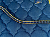 Equiture alternating cobalt and royal blue pearl browband