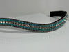 Equiture Velvet, blue zircon and Nightfall megabling curve browband