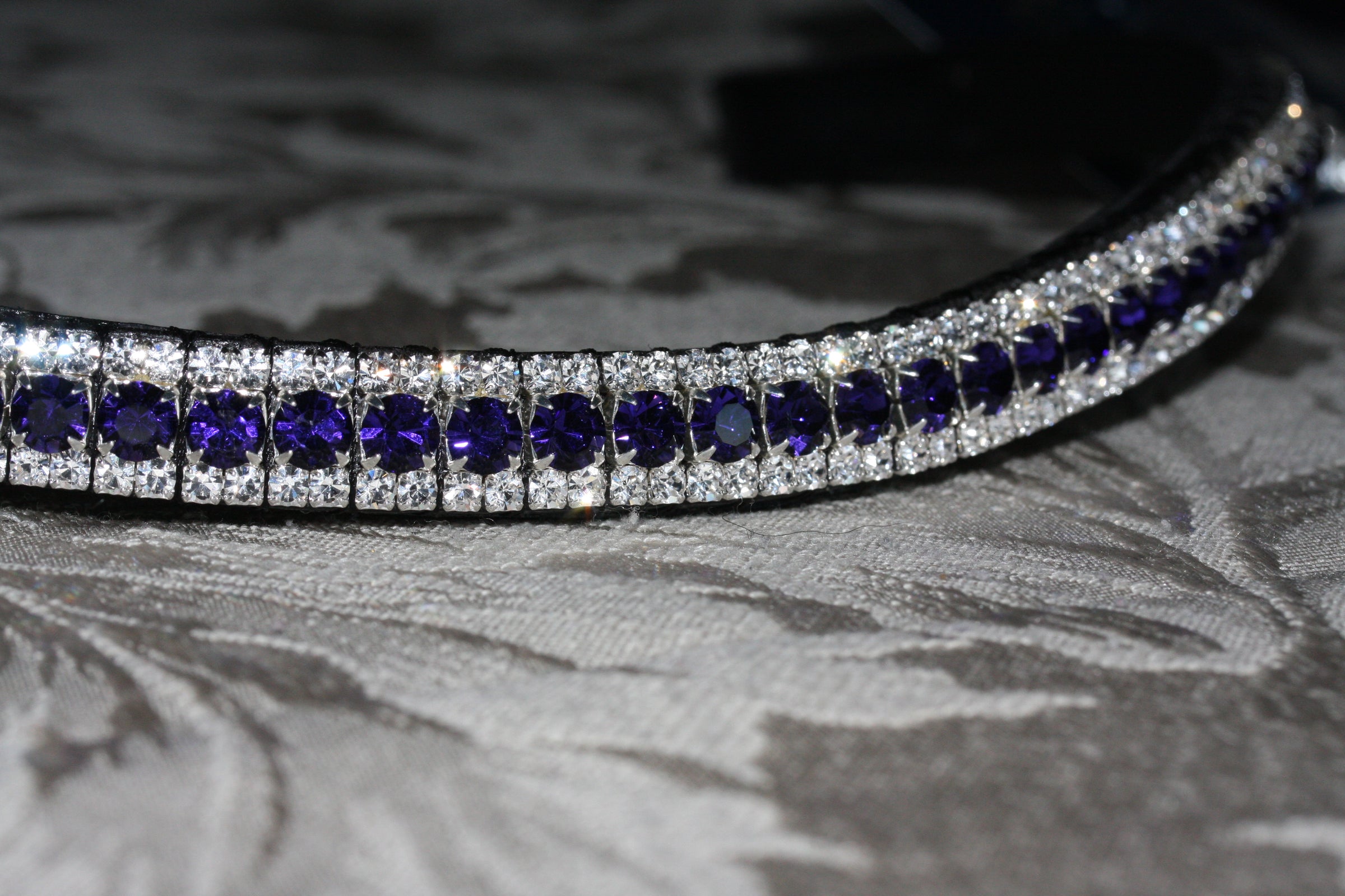 Equiture Purple and clear browband